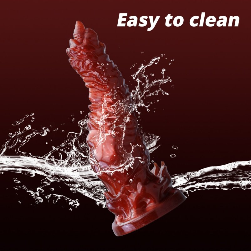 Bloedrode Monstercock Dragon Dildoe Buttplug – Anal met Wild Reliëf voor Mythische Inbreng - Afbeelding 4