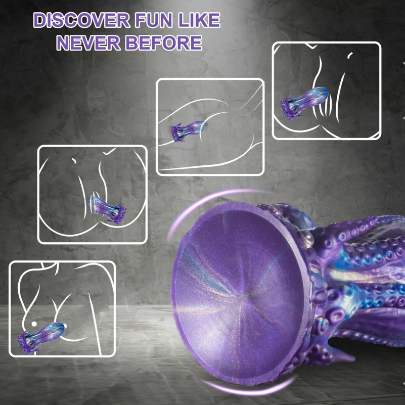 Fantasy Octopus Tentakel Monster Dildo Buttplug - Ontworpen voor Intense BDSM Stimulatie en Vaginale Expansie - Afbeelding 3