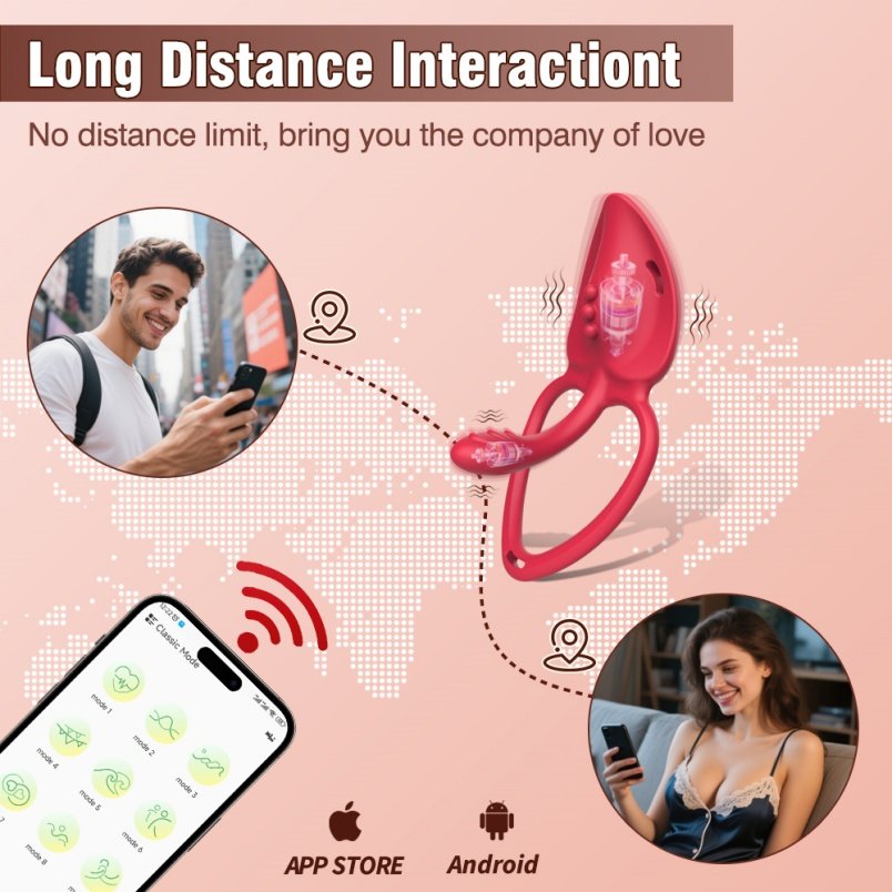 Vibrerende Penisrinf met Magic Wand Functie – Strap-on Compatibel Seksspeeltje voor Hem en Haar - Afbeelding 11