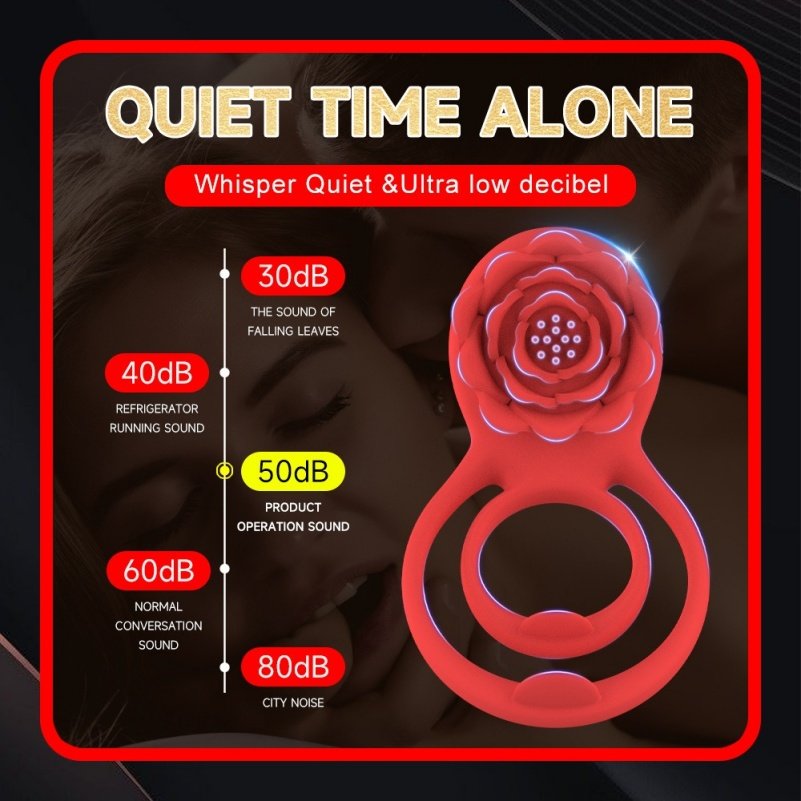 Rozen Toys Silicone Penisrinf Vibrator – Multifunctioneel Speeltje voor Zaadbeheersing en Clitorisstimulatie - Afbeelding 4