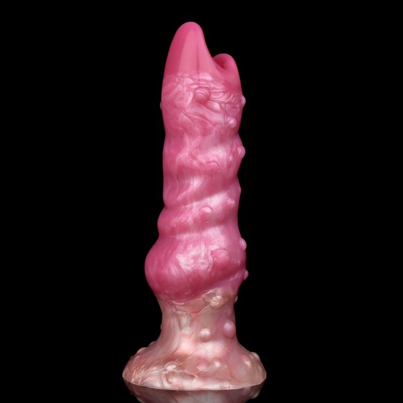 Bloedrode Siliconen Ovipositor Fantasie Dildo - Ingebouwde Expansie en G-Punt Stimulatie Toys - Afbeelding 3