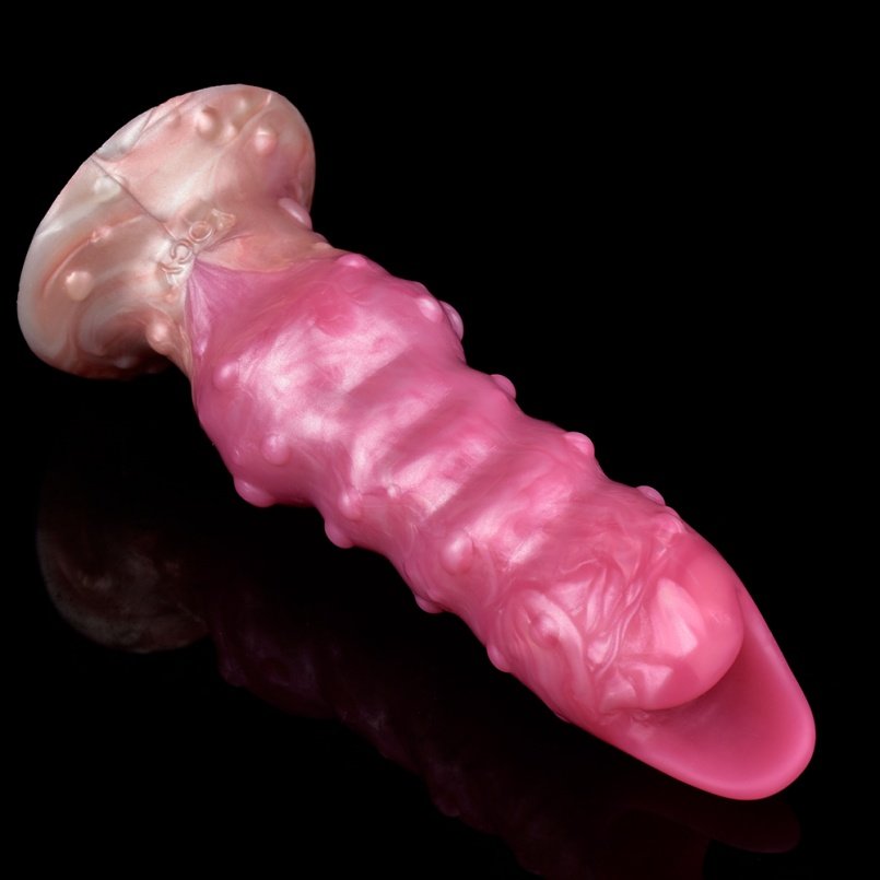 Bloedrode Siliconen Ovipositor Fantasie Dildo - Ingebouwde Expansie en G-Punt Stimulatie Toys - Afbeelding 6