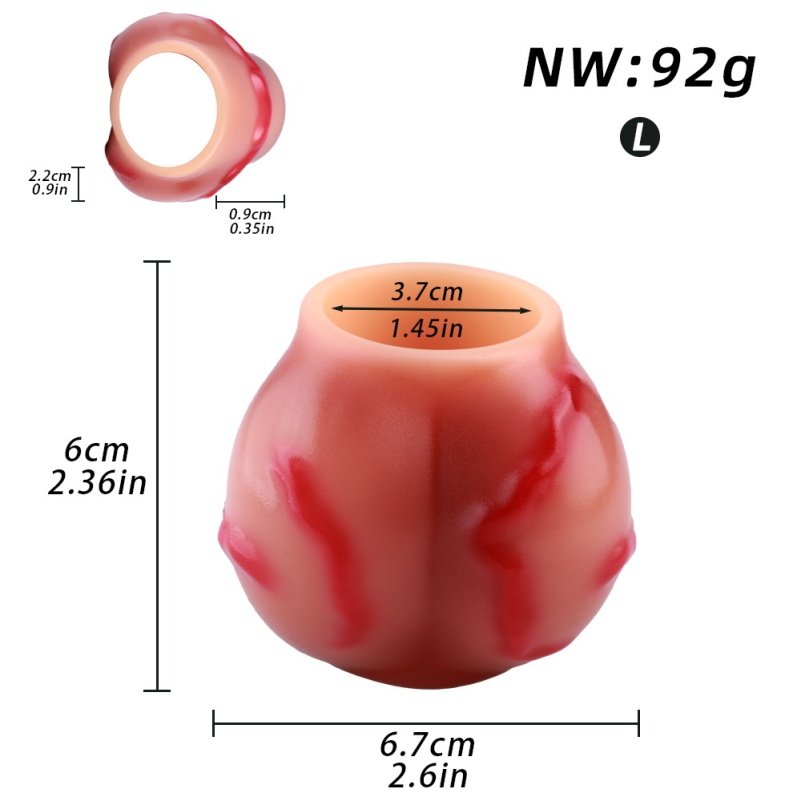 Fantasie Hondenstijl Uitzettende Siliconen Piemels – Diepe Penisrinf-Control Tool voor Mannen - Afbeelding 9