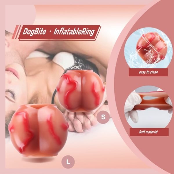 Fantasie Hondenstijl Uitzettende Siliconen Piemels – Diepe Penisrinf-Control Tool voor Mannen