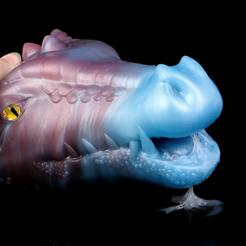 Evil Dragon Fantasy Silicone Blowjob Pocket Pussi - Realistische Mondvorm Penis Massagestimulator - Afbeelding 9