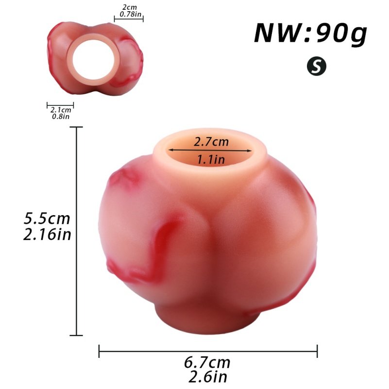 Fantasie Siliconen Honden Penis – Opblaasbaar Ontwerp met Vergrendelring voor Dubbele Stimulatie - Afbeelding 11