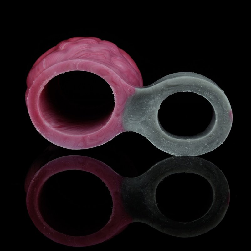Ejaculatievertragende Fantasie Siliconen Cock Ring – Hulpmiddel voor het Verbeteren van Erectie en Verlengen van Seksduur - Afbeelding 9