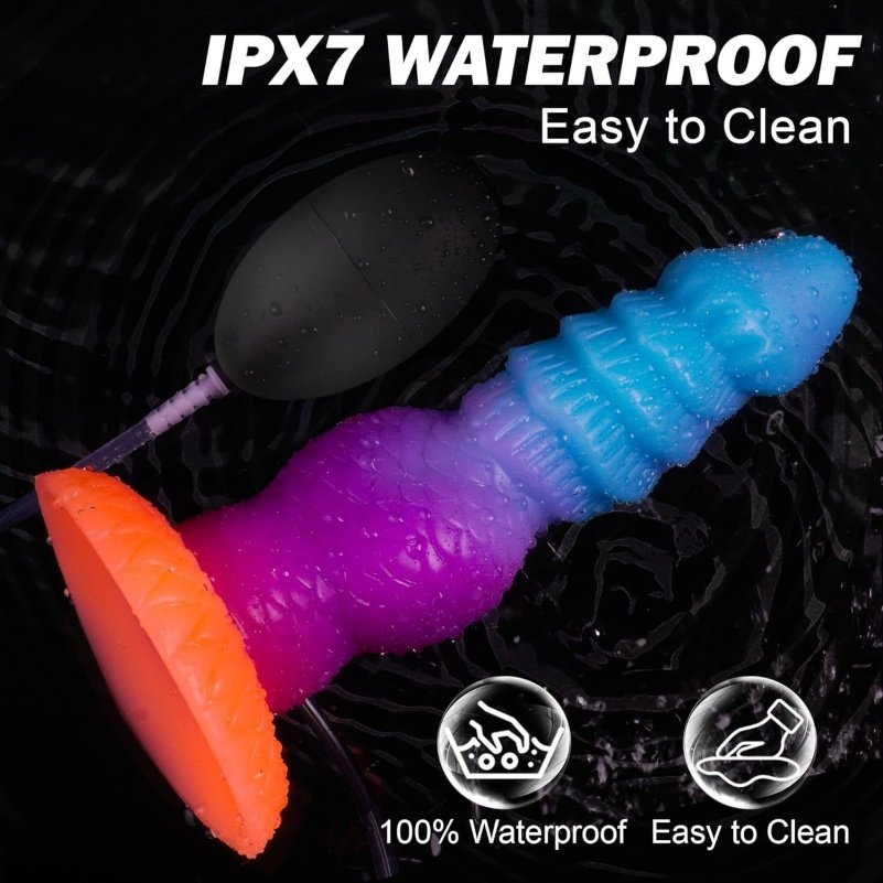 Realistische Squirten Fantasy Dragon Dildo - Spirale Invoegbare Driepunts Stimulatie Tool - Afbeelding 10