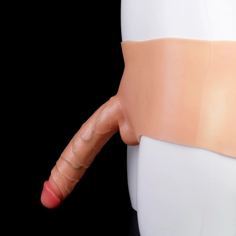 Vrouwelijke Strapon Siliconen Realistische Dildo Pantise – Vleeskleurig Invoegbaar Lesbische Sex Seksspeeltje - Afbeelding 12