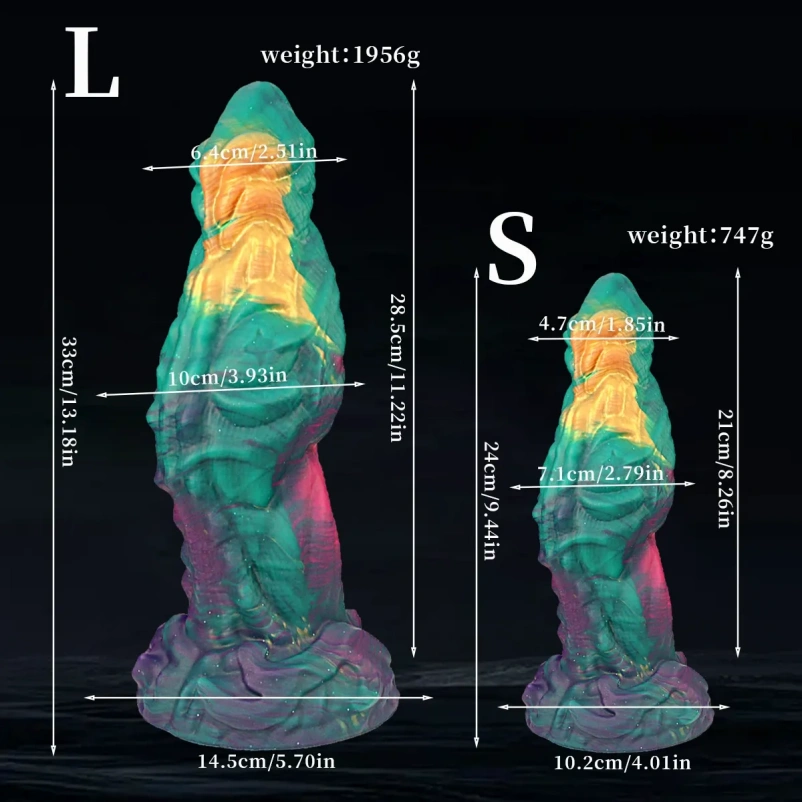 Gigantische Fantasie Realistische Dildo Buttplug – Sekstool van Vloeibaar Siliconen met Zachte Textuur - Afbeelding 4