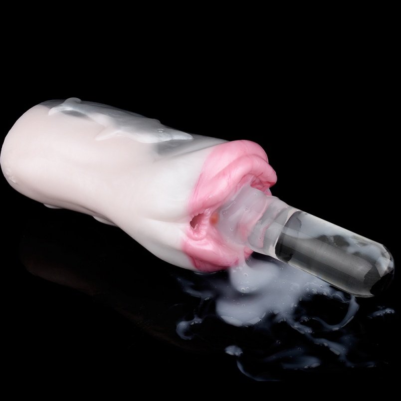 Dolphin Tree Fantasy Pocket Pussy Vibrator - Stimuleert de Mannelijke Penis met Siliconen Invoeg Stimulator - Afbeelding 10