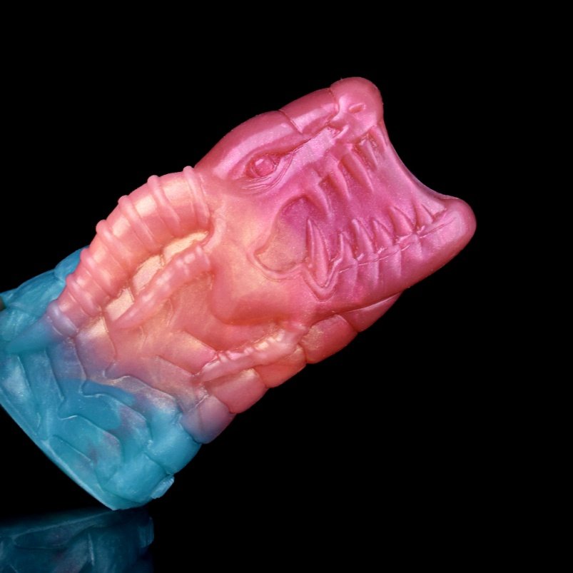 Rood Siliconen Penisverlenging Fantasie Draak Micropenis Sleeve - Geschikt voor ED en Penisrinf Tool voor Mannen - Afbeelding 3