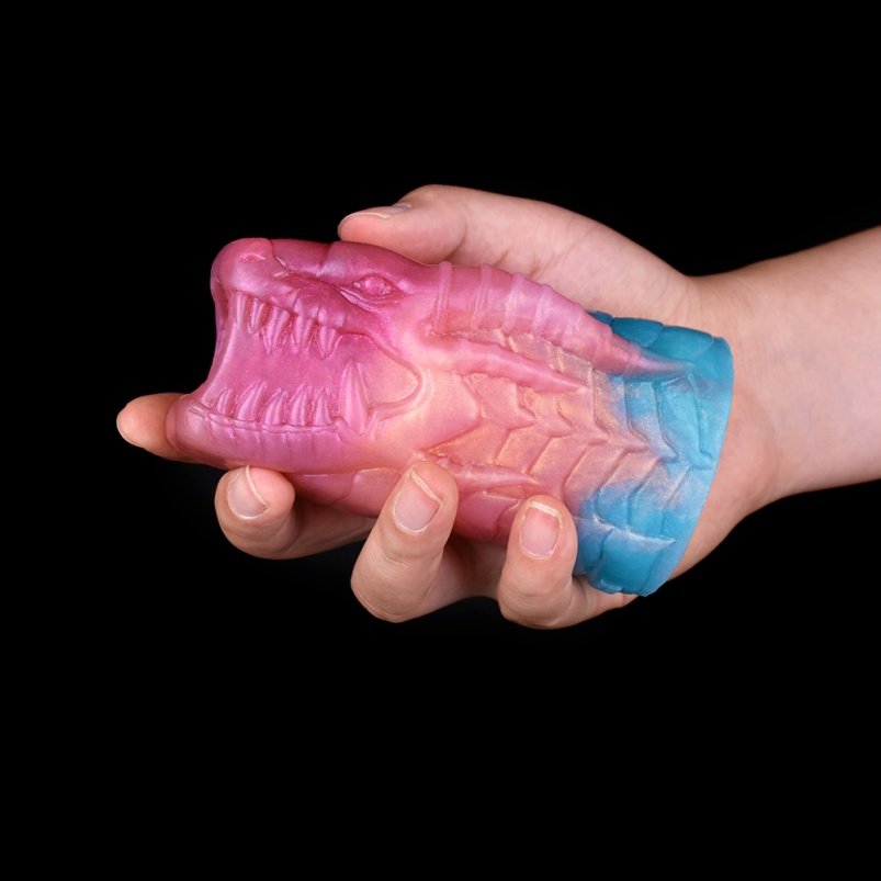 Rood Siliconen Penisverlenging Fantasie Draak Micropenis Sleeve - Geschikt voor ED en Penisrinf Tool voor Mannen - Afbeelding 7