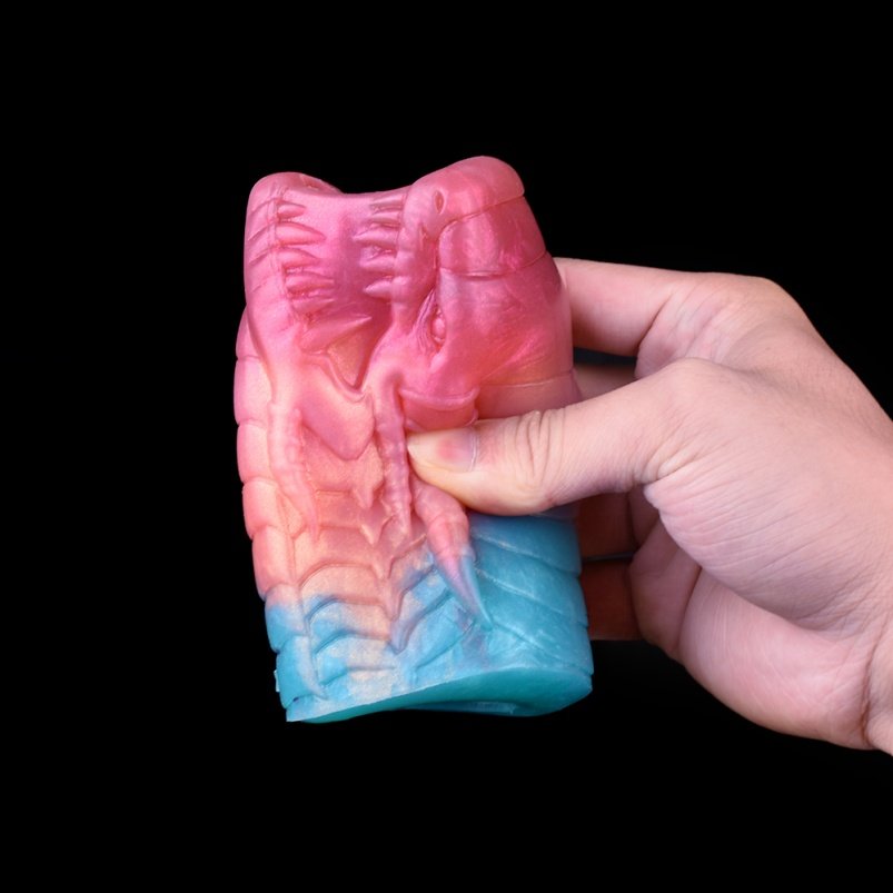 Rood Siliconen Penisverlenging Fantasie Draak Micropenis Sleeve - Geschikt voor ED en Penisrinf Tool voor Mannen - Afbeelding 8