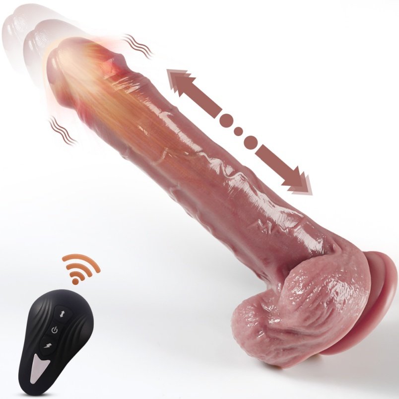Uittrekbare Vibrerende Simulatie Dildo Zuignap - G-punt Masturbeer Siliconen Stimulatietool - Afbeelding 2