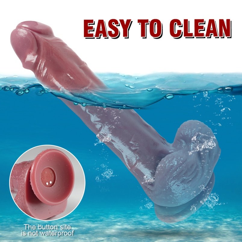 Uittrekbare Vibrerende Simulatie Dildo Zuignap - G-punt Masturbeer Siliconen Stimulatietool - Afbeelding 8