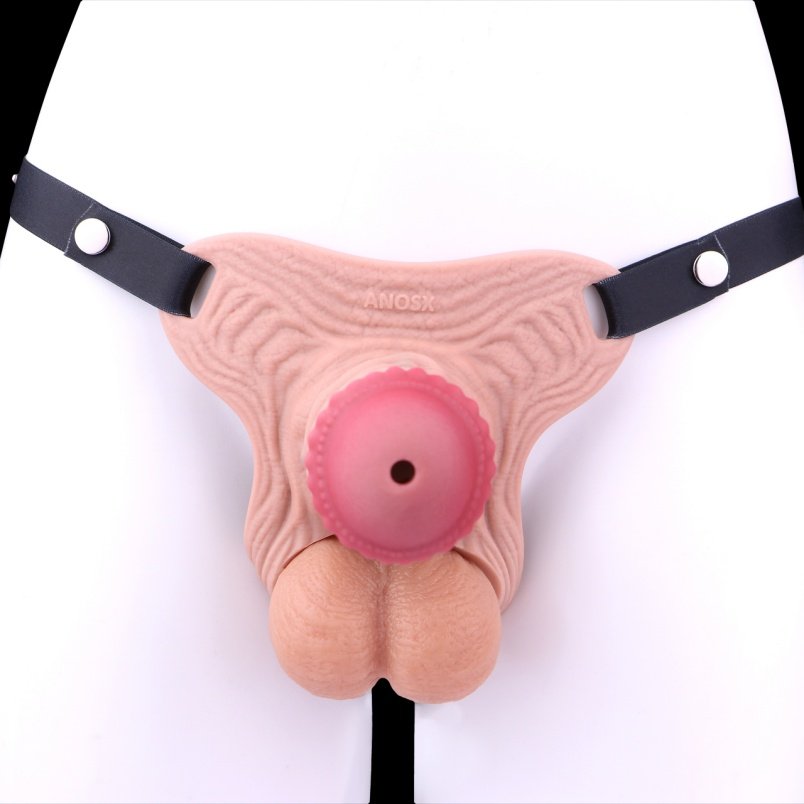 Realistische Siliconen Mannelijke Chastity Cage - Testikel Penisrinf voor Erectiecontrole