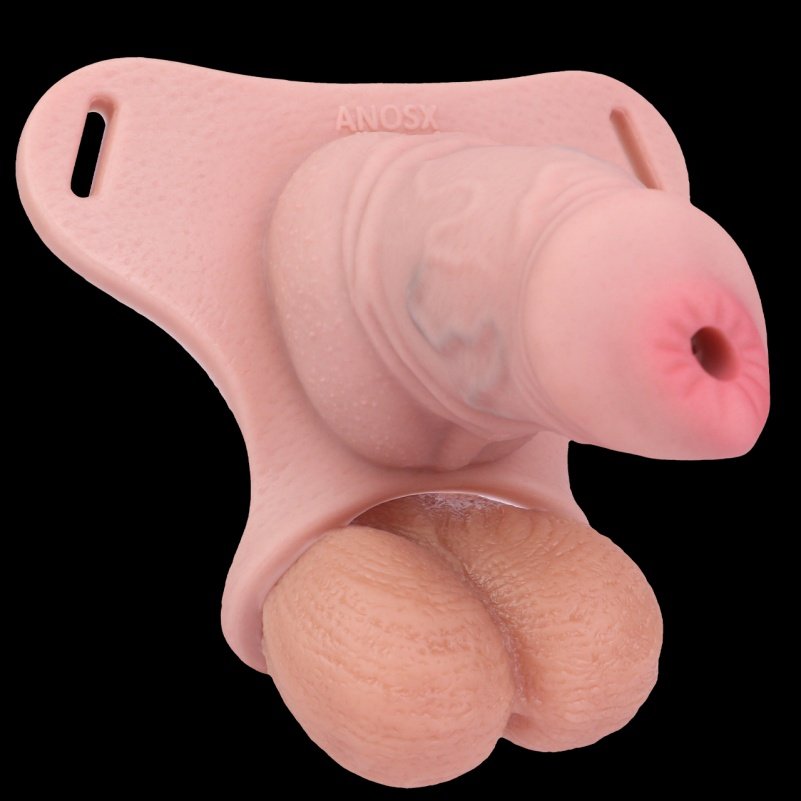 Realistische Siliconen Mannelijke Chastity Cage - Testikel Penisrinf voor Erectiecontrole - Afbeelding 9