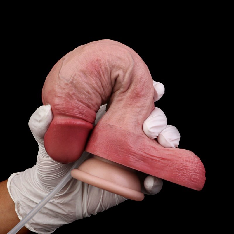 Premium Silicone Squirting Dildo - Met Zuignap voor Strapon Gebruik - Afbeelding 10