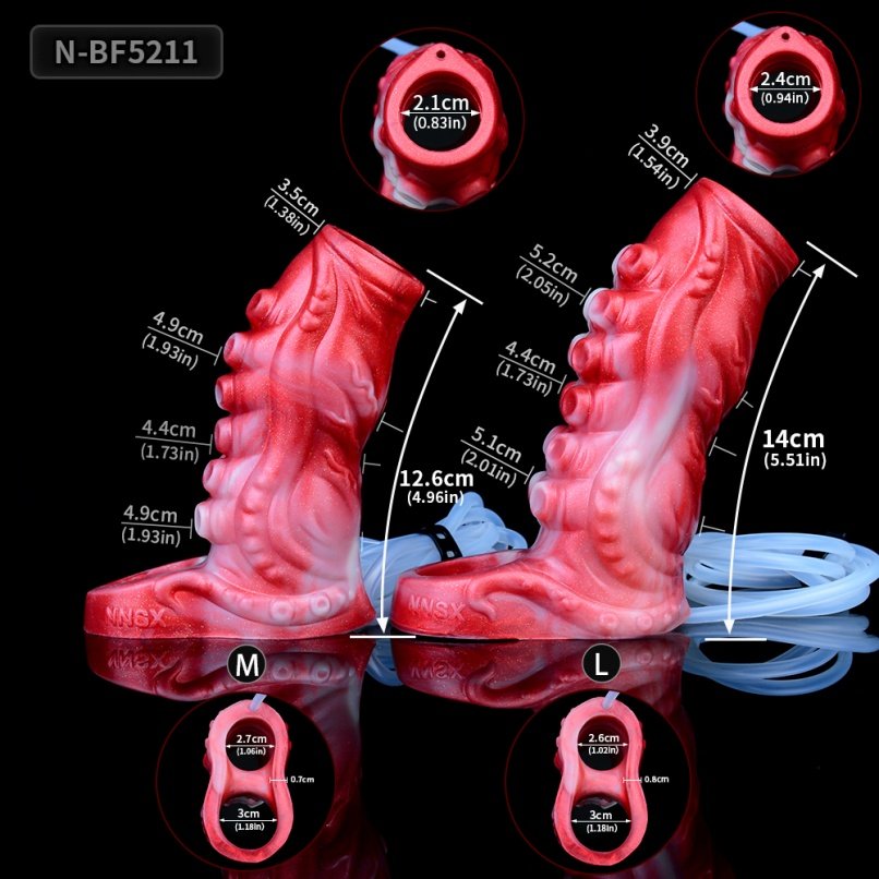 Monster Tentakel Siliconen Fantasie Piemels – Penis Vergroting en Erectie Vertraging - Afbeelding 7