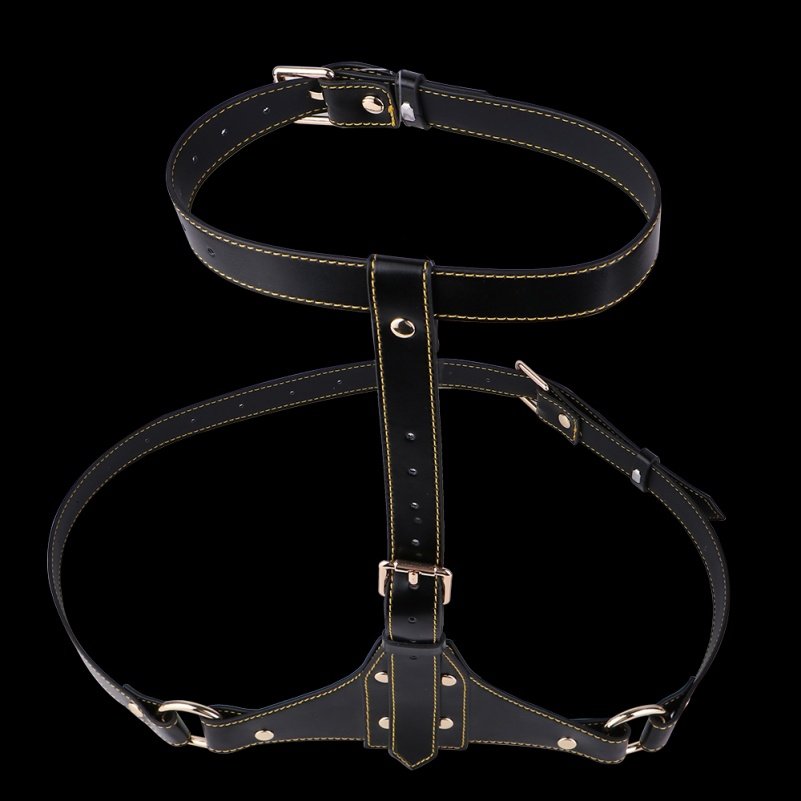Bondage Borst en Tepelklemmen Set - Exclusief voor Vrouwen, Lederen Strap-on BDSM Toys - Afbeelding 7
