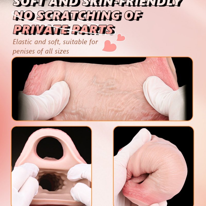 Gigantische Micropenis Vergroter - Realistische Siliconen Met Testikel Fixatie en Penisrinf - Afbeelding 10