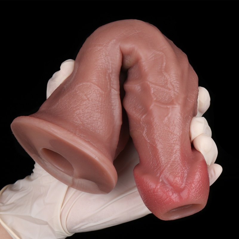 Spray Fantasie Dildo Ovipositor - Vlezige Siliconen Vagina Stimulator - Afbeelding 8