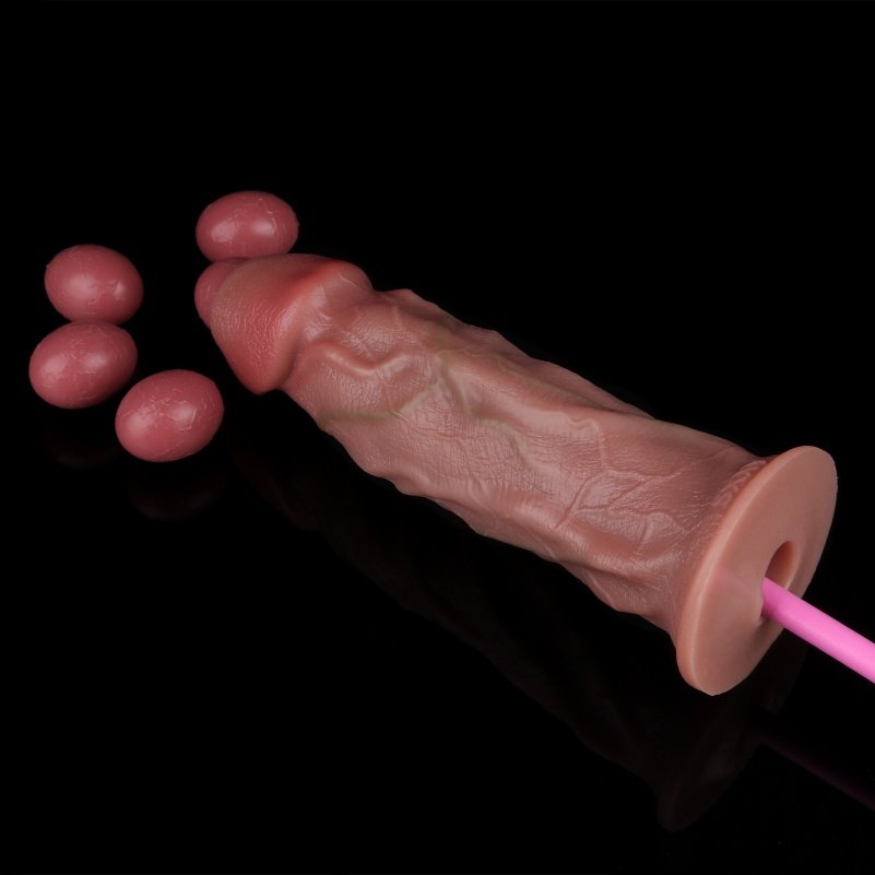 Spray Fantasie Dildo Ovipositor - Vlezige Siliconen Vagina Stimulator - Afbeelding 9