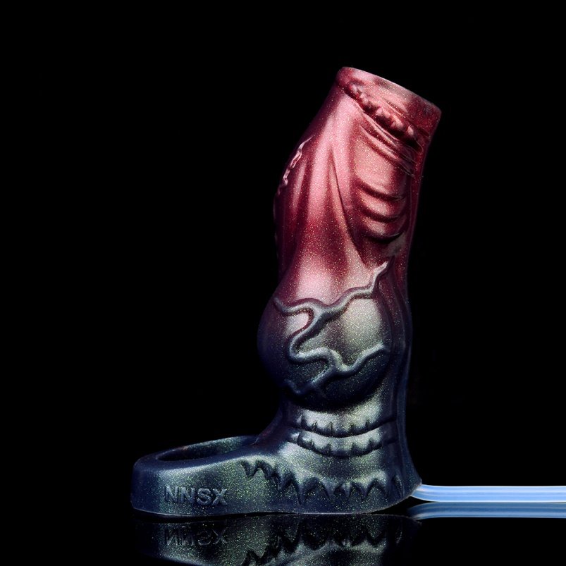 Black-Weapon Silicone Monster Micropenis – Penisrinf Vertragingstoestel Voor Mannen Met Erectiestoornissen - Afbeelding 2