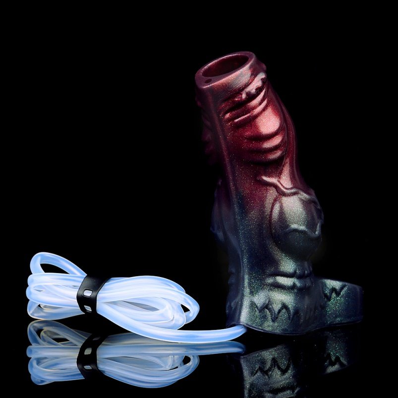 Black-Weapon Silicone Monster Micropenis – Penisrinf Vertragingstoestel Voor Mannen Met Erectiestoornissen - Afbeelding 4