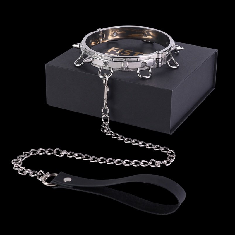 BDSM Rvs Metalen Trekkraag - Set voor Beheersing Onderwerping en Conquerend Genot - Afbeelding 13