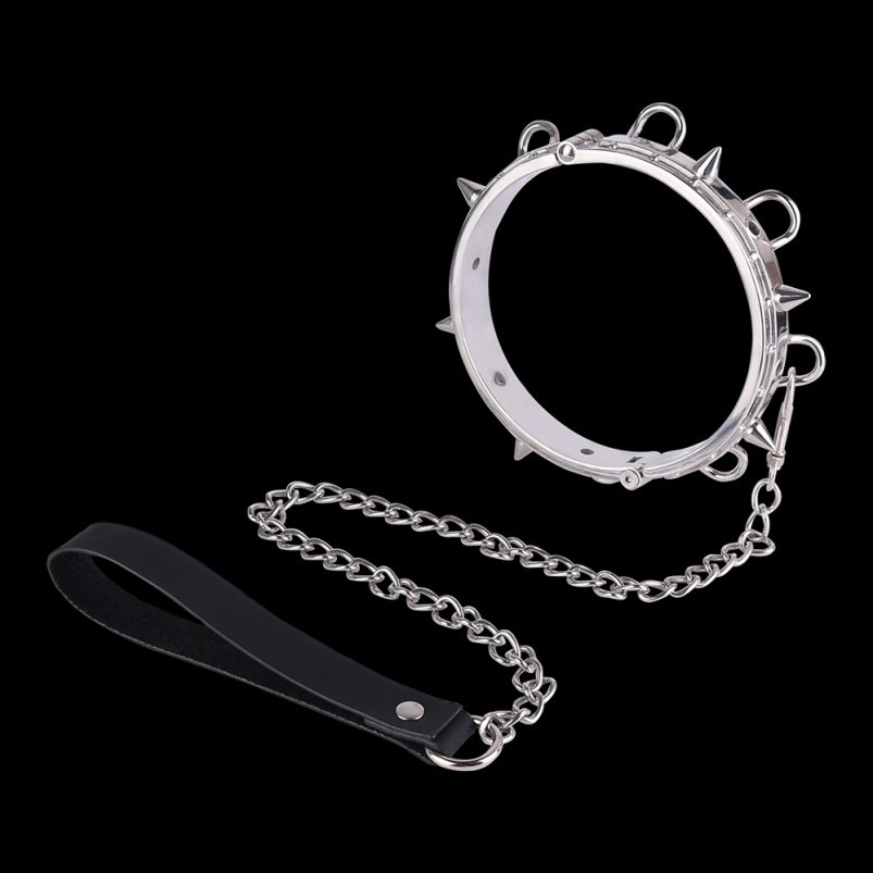 BDSM Rvs Metalen Trekkraag - Set voor Beheersing Onderwerping en Conquerend Genot - Afbeelding 9