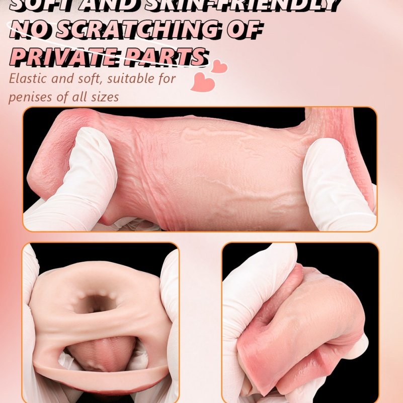 Realistische Siliconen Micropenis Vergroter - Penisring voor Langdurige Erectie en Verlengt Ejaculatie - Afbeelding 10