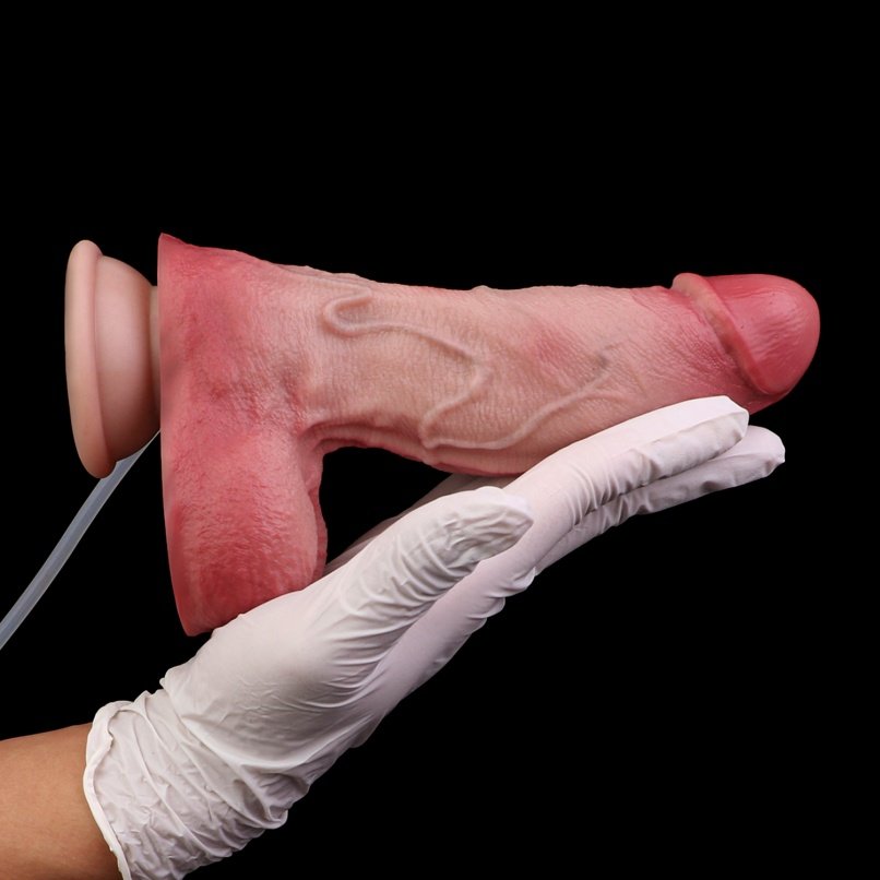 Vrouwelijke Strap-On Inbrengbare Squirten Dildo - Realistische Siliconen Textuur voor Anale Masturbatie - Afbeelding 8