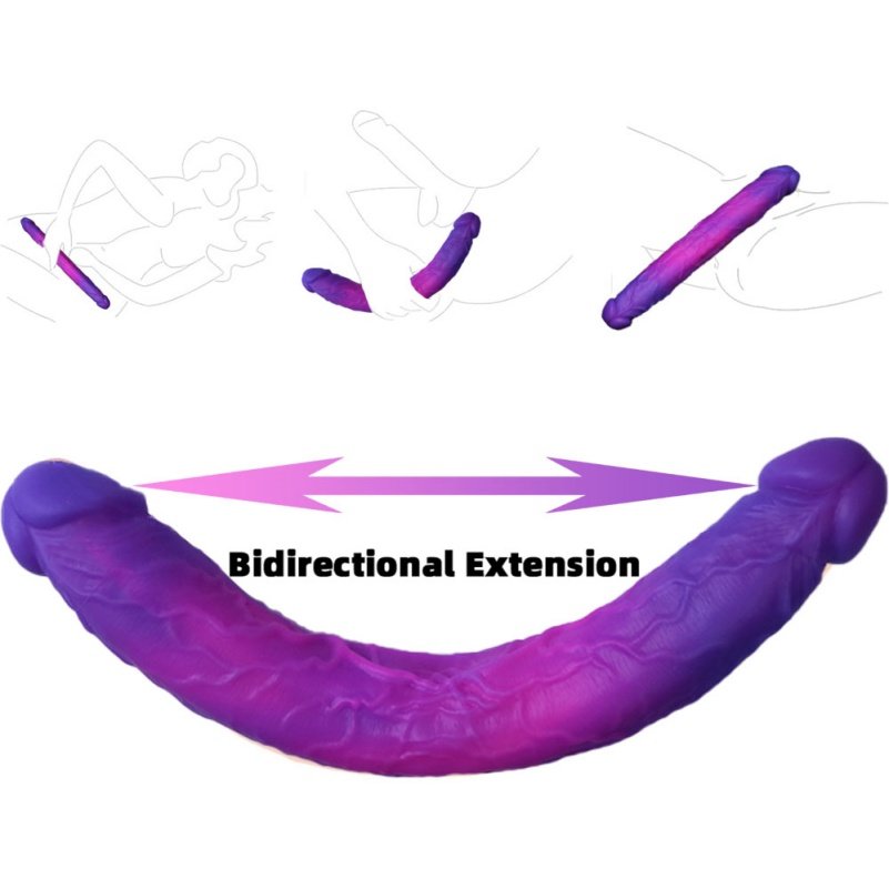 Fantasie Monster Siliconen Anal Doppeldildo – Speciaal Speeltje voor Lesbische Bondage en Stimulatie - Afbeelding 6