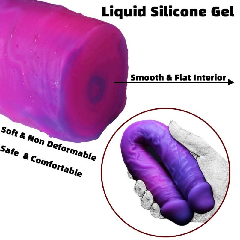Fantasie Monster Siliconen Anal Doppeldildo – Speciaal Speeltje voor Lesbische Bondage en Stimulatie - Afbeelding 5