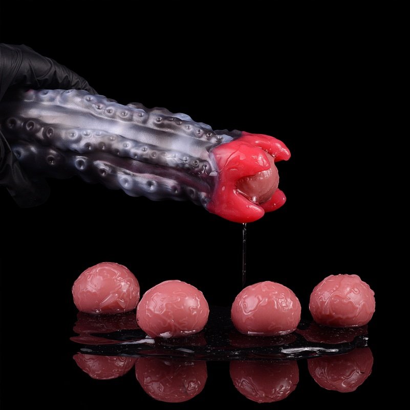 Fantasy Bloemknop Monster Siliconen Ovipositor - Anale en Vaginale Expansie Stimulator voor Vrouwen - Afbeelding 10