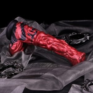 Fantastische Silikon Monsterhorse Dildo Zuignap - Bloedrode Uiterlijk Vrouwelijke Masturbatiespeeltje
