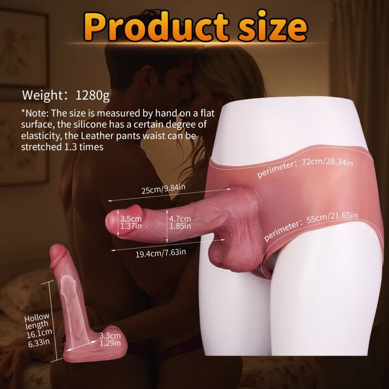 Realistische Vlezig Siliconen Draagbare Micropenis - Verlenging van Erectie en Spermavertraging met Penisring - Afbeelding 5