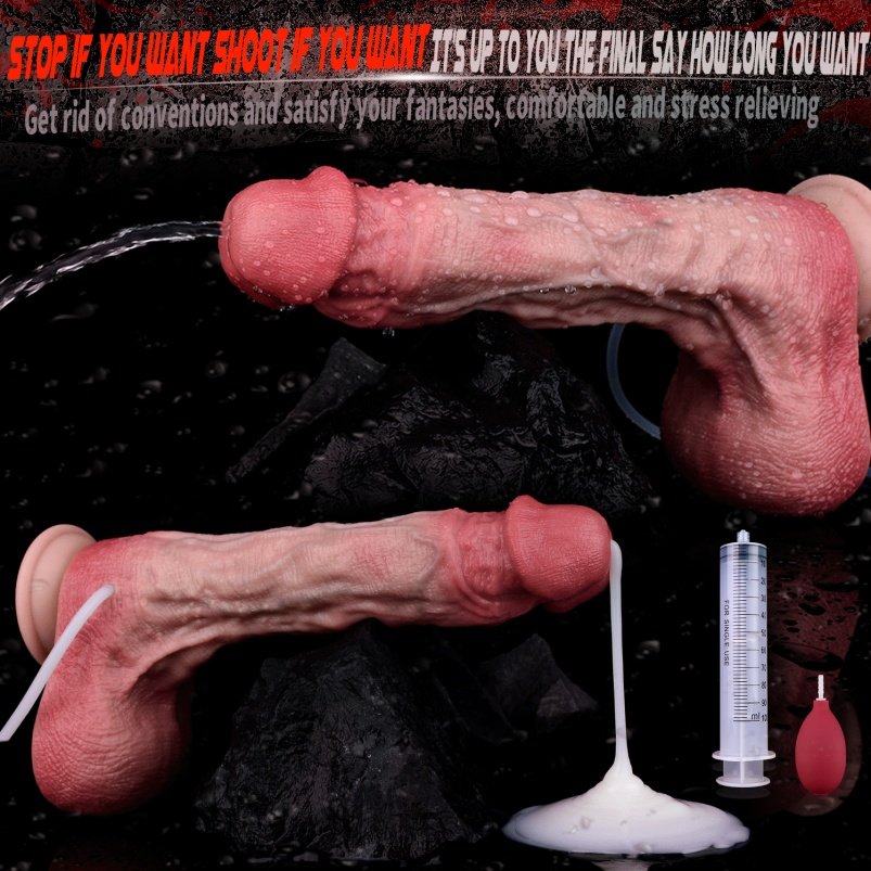 Inzetbare 7.68 Inch Fantasie Realistische Dildo - Draagbare Squirten Siliconen Masturbeerhulpmiddel - Afbeelding 8