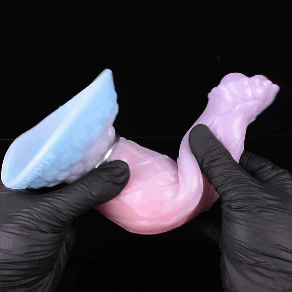 Fantasy Roze Siliconen Monster Inflatable Dildo - Inbrengbare Vaginastimulator voor Vrouwen - Afbeelding 4