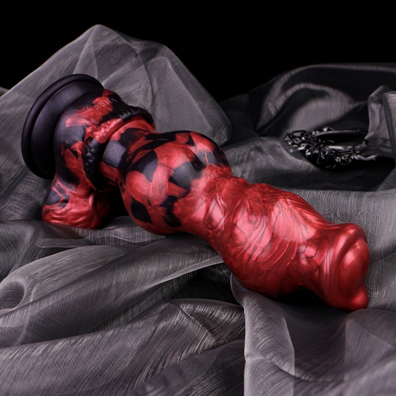 Monster Fantasie Knot Dildo met Zuignap - Vaginale Lokale Expansie Siliconen Speeltje - Afbeelding 5