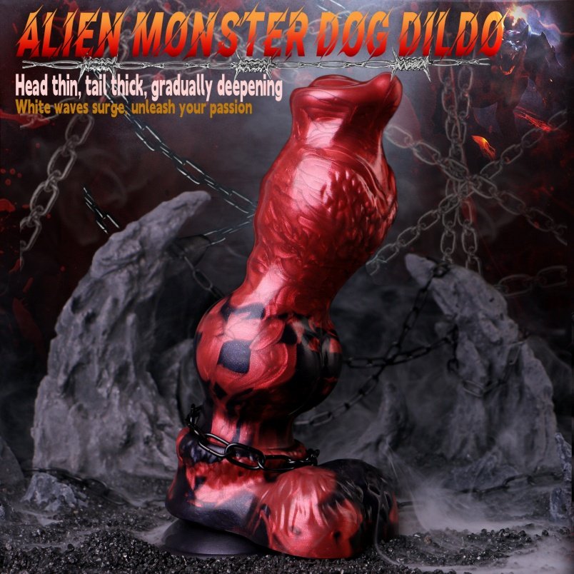 Monster Fantasie Knot Dildo met Zuignap - Vaginale Lokale Expansie Siliconen Speeltje - Afbeelding 9