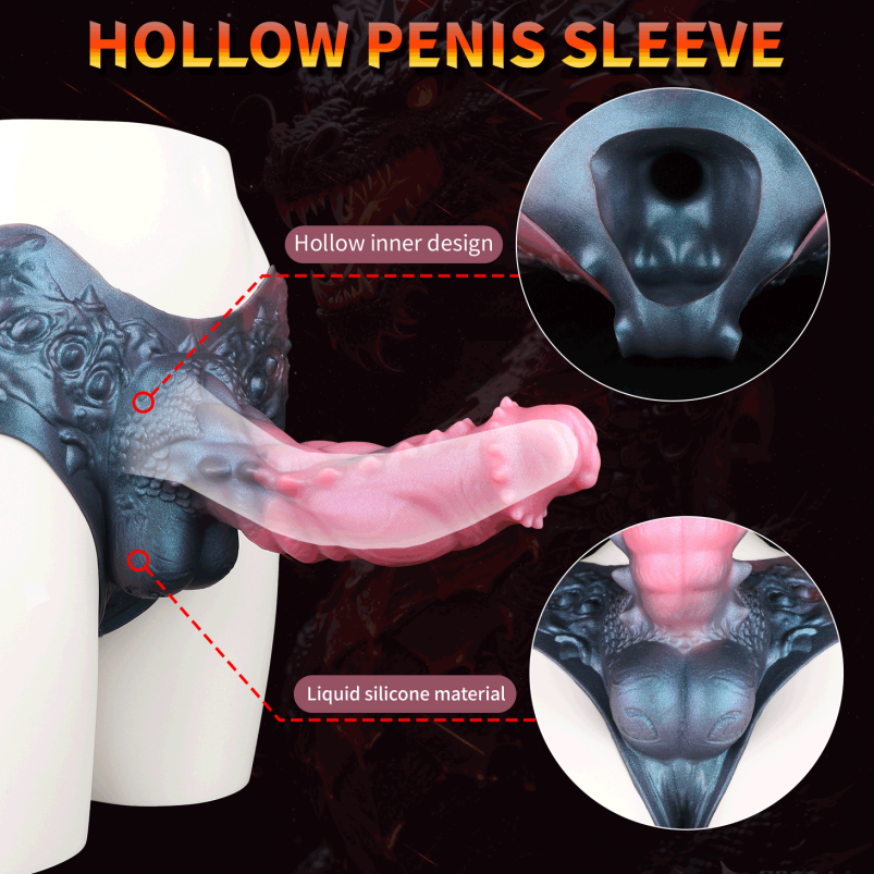 Fantasie Siliconen Monster Piemels Broek - Verbeterde ED Behandeling met Penis Ring Draagbaar Hulpmiddel - Afbeelding 6