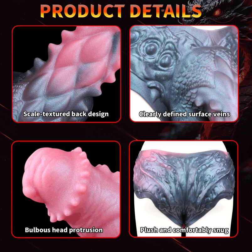 Fantasie Siliconen Monster Piemels Broek - Verbeterde ED Behandeling met Penis Ring Draagbaar Hulpmiddel - Afbeelding 8