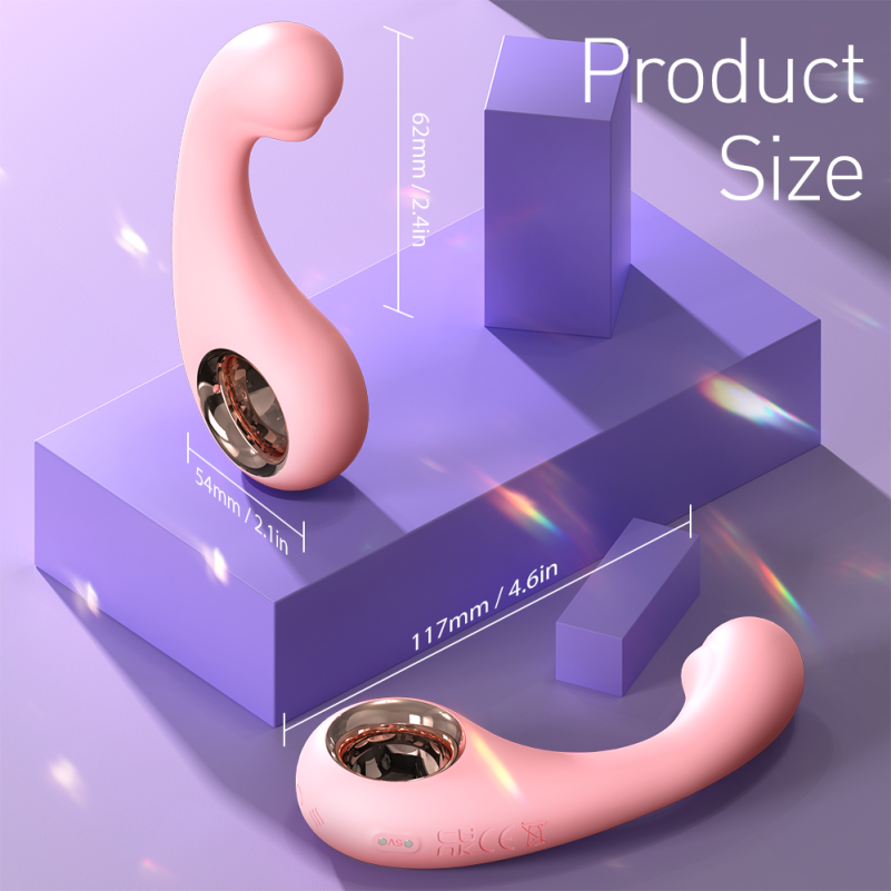 Fantastische Siliconen Stotende Dildo - Stimulerende Vrouwelijke G-spot Vibrator - Afbeelding 2