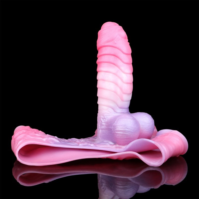 Verbeter je Penisomvang met de Fantasie Sheath Underwear - Ronde Textuur Siliconen Vergrotingshulp voor Mannen - Afbeelding 3