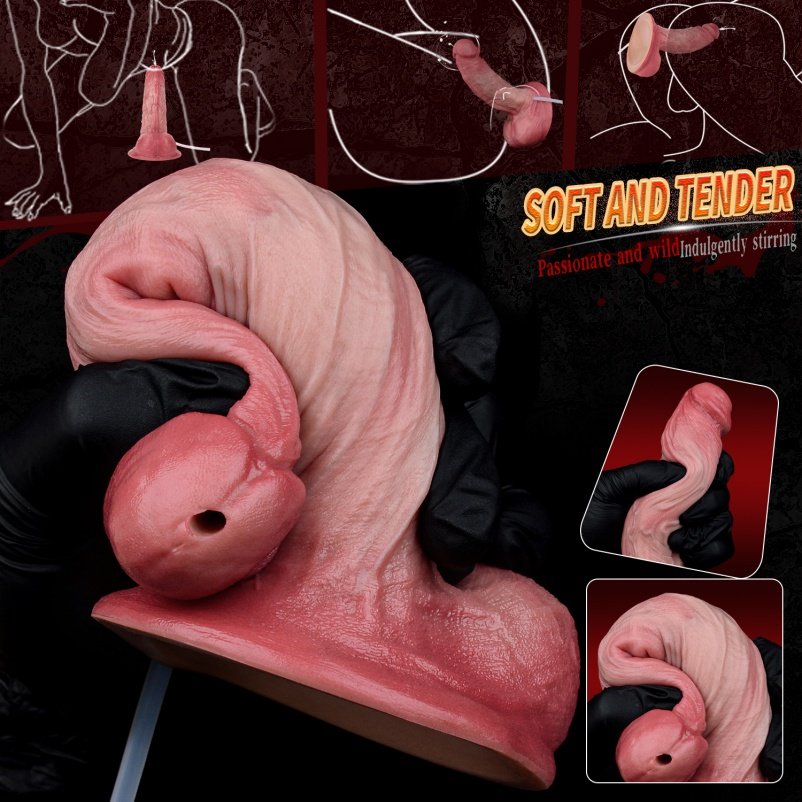 Realistische Siliconen Squirten Dildo - Simulatie van Sperma Ejaculatie Masturbeerhulpmiddel voor Vrouwen - Afbeelding 6