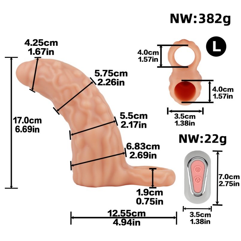 Fantasy Vibrerende G-Punt Micropenis - Peniskraal voor Vergroting en Verlengen van de Manlijke Prestaties - Afbeelding 5