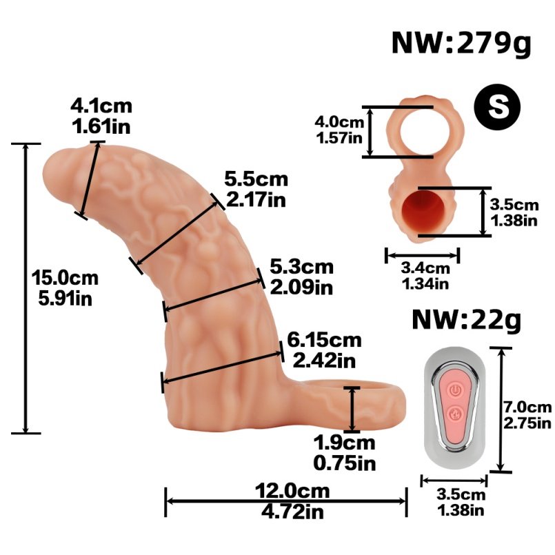 Fantasy Vibrerende G-Punt Micropenis - Peniskraal voor Vergroting en Verlengen van de Manlijke Prestaties - Afbeelding 6